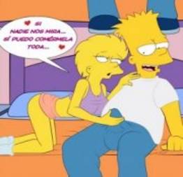 Bart versão adulta fodendo as duas irmãzinhas 